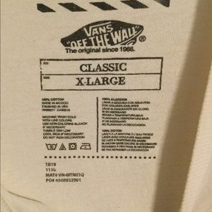 Vans shirt size.XL